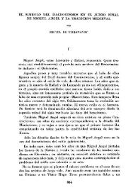 Portada:El símbolo del macrocosmos en el juicio final de Miguel Ángel y la tradición medieval / por Miguel de Ferdinandy