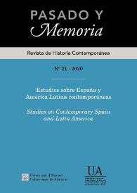 Portada:Núm. 21 (2020). Estudios sobre España y América Latina contemporáneas