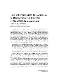 Portada:Luis Villoro: filósofo de la Justicia, la Democracia y la Libertad (1922-2014). In memoriam / Ambrosio Velasco Gómez