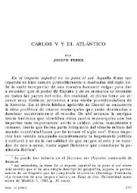 Portada:Carlos V y el Atlántico / Joseph Pérez