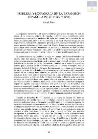 Portada:Nobleza y monarquía en la expansión española (siglos XV y XVI) / Joseph Pérez 
