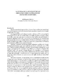 Portada:La huella de La Fontaine en las "Fábulas en verso castellano" de Ibáñez de la Rentería / M.ª Rosario Ozaeta