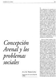 Portada:Concepción Arenal y los problemas sociales / Ana M.ª Freire López