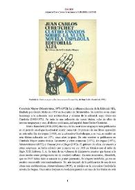Portada:Carabela Mayor [colección de la Editorial Alfa] (Montevideo, 1971-1973) [Semblanza] / Alejandra Torres Torres