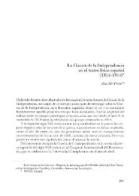 Portada:La Guerra de la Independencia en el teatro lírico español (1814-1914) / Ana M.ª Freire