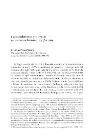 Portada:Costumbrismo y novela: en torno a "Fortunata y Jacinta" / Ermitas Penas Varela