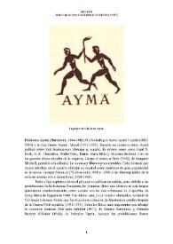 Portada:Ediciones Aymà (Barcelona, 1944-1983) [Semblanza] / Jordi Cornellà-Detrell 