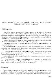 Portada:La Institución Libre de Enseñanza en la vida y en la obra de Antonio Machado / Antonio Jiménez-Landi 