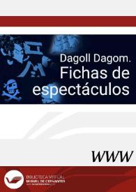 Portada:Dagoll Dagom. Fichas de Espectáculos