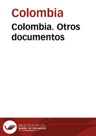 Portada:Colombia. Otros documentos