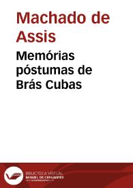 Portada:Memórias póstumas de Brás Cubas / Machado de Assis