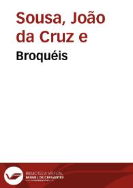 Portada:Broquéis / Cruz e Sousa