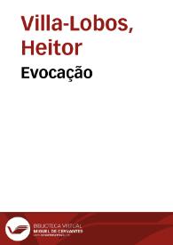 Portada:Evocação / Heitor Villa-Lobos