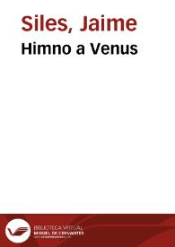 Portada:Himno a Venus