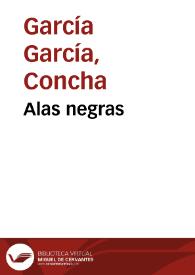 Portada:Alas negras / Concha García García