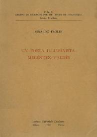 Portada:Un poeta illuminista: Meléndez Valdés