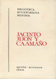 Portada:Jacinto Jijón y Caamaño