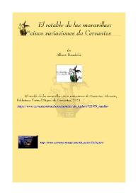 Portada:El retablo de las maravillas : cinco variaciones sobre un tema de Cervantes / Albert Boadella Oncins