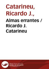Portada:Almas errantes / Ricardo J. Catarineu