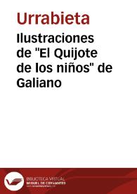 Portada:Ilustraciones de \"El Quijote de los niños\" de Galiano