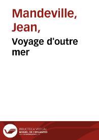 Portada:Voyage d'outre mer