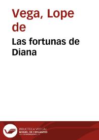 Portada:Las fortunas de Diana / Lope de Vega