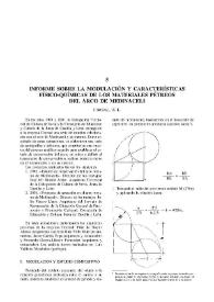 Portada:Informe sobre la modulación y características físico-químicas de los materiales pétreos del Arco de Medinaceli / Coresal S.L.