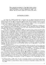 Portada:Introducción. [Noticias de Antigüedades de las Actas de Sesiones de la Real Academia de la Historia (1792-1833)] / Jorge Maier Allende