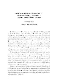 Portada:Ángel Suárez Muñoz : \"Entre bambalinas. Estampas teatrales. Un recorrido por la vida social y cultural del Badajoz del siglo XIX\". (Badajoz: Caja de Badajoz, 2003) / Juan de Dios Martínez