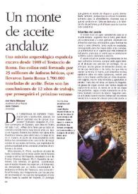 Portada:Un monte de aceite andaluz / José M.ª Blázquez Martínez,  Javier Cabrero