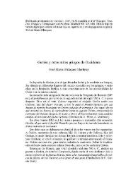 Portada:Gerión y otros mitos griegos de Occidente / José María Blázquez Martínez