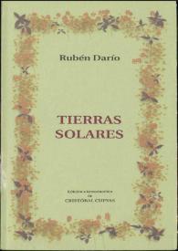 Portada:Tierras solares / Rubén Darío