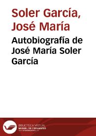 Portada:Autobiografía de José María Soler García