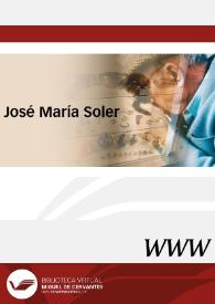Portada:José María Soler García