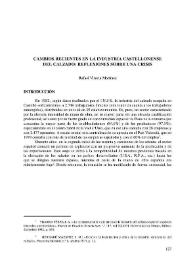 Portada:Cambios recientes en la industria castellonense del calzado : Reflexiones sobre una crisis