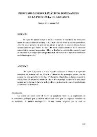 Portada:Procesos morfoclimáticos dominantes en la provincia de Alicante