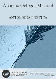 Portada:Antología poética / Manuel Álvarez Ortega