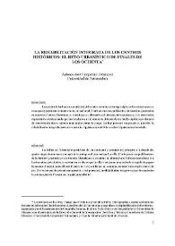 Portada:La rehabilitación integrada de los centros históricos : el reto urbanístico de finales de los ochenta