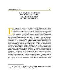 Portada:Los clásicos españoles del Derecho natural y la rehabilitación de la razón práctica