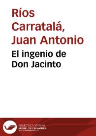 Portada:El ingenio de Don Jacinto