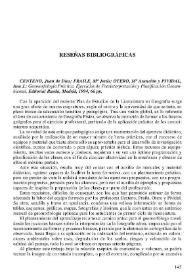 Portada:CENTENO, Juan de Dios ; FRAILE, Mª Jesús ; OTERO, Mª Asunción y PIVIDAL, Ana J. : Geomorfología práctica. Ejercicios de fotointerpretación y planificación geoambiental. Editorial Rueda. Madrid, 1994, 66pp.