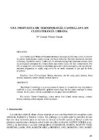 Portada:Una propuesta de terminología castellana en Climatología urbana