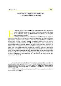 Portada:Contradicciones normativas y jerarquía de normas