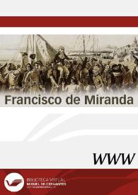 Portada:Francisco de Miranda / dirección Maribel Espinoza