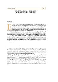 Portada:Legitimación y consenso en la iusfilosofía argentina