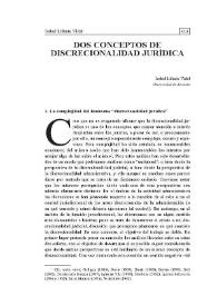 Portada:Dos conceptos de discrecionalidad jurídica