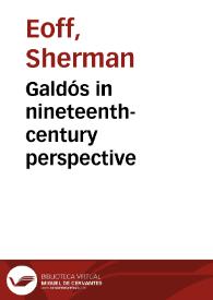 Portada:Galdós in nineteenth-century perspective