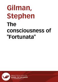 Portada:The consciousness of \"Fortunata\" / Stephen Gilman