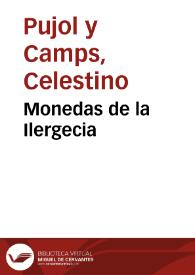 Portada:Monedas de la Ilergecia / Celestino Pujol y Camps