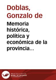 Portada:Memoria histórica, política y económica de la provincia de misiones de indios guaranis (Continuación) (II) [Boletín de la Real Academia de la Historia, tomo 4 (1884)] / Gonzalo de Doblas